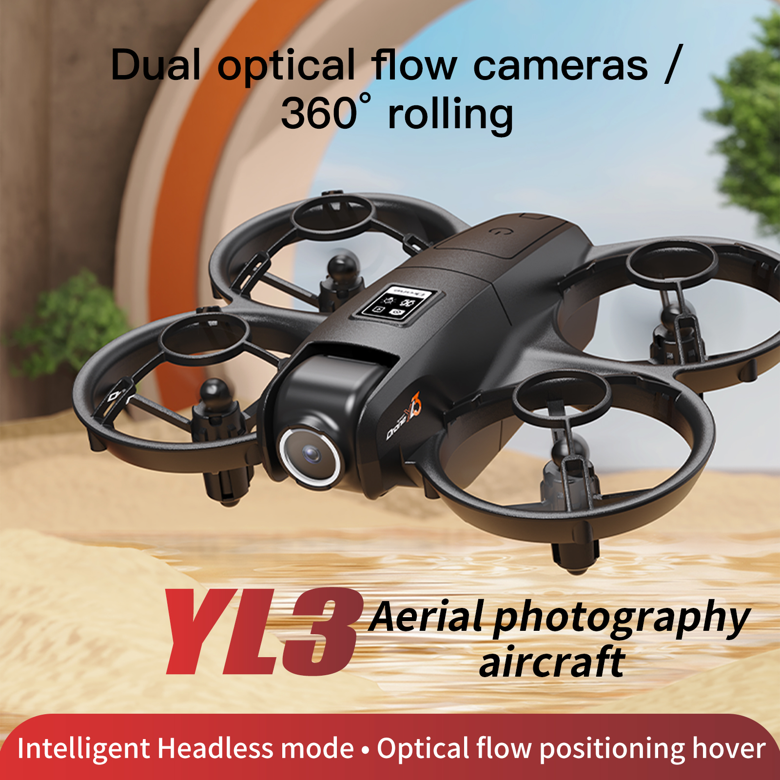 Drone Racing Camera - YL3 Remote-Controlled Drone with 2.4-Inch Screen