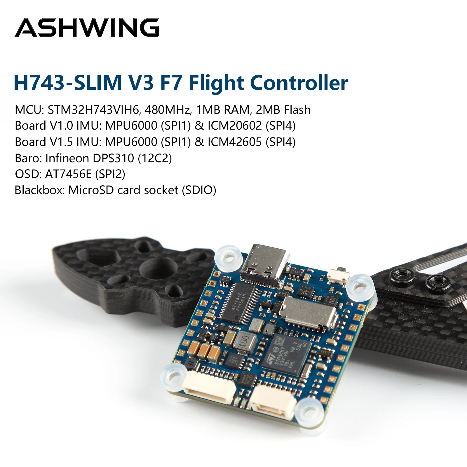 H743-SLIM V3 Flight Controller - đánh giá và giá Drone Racing Flight Controller