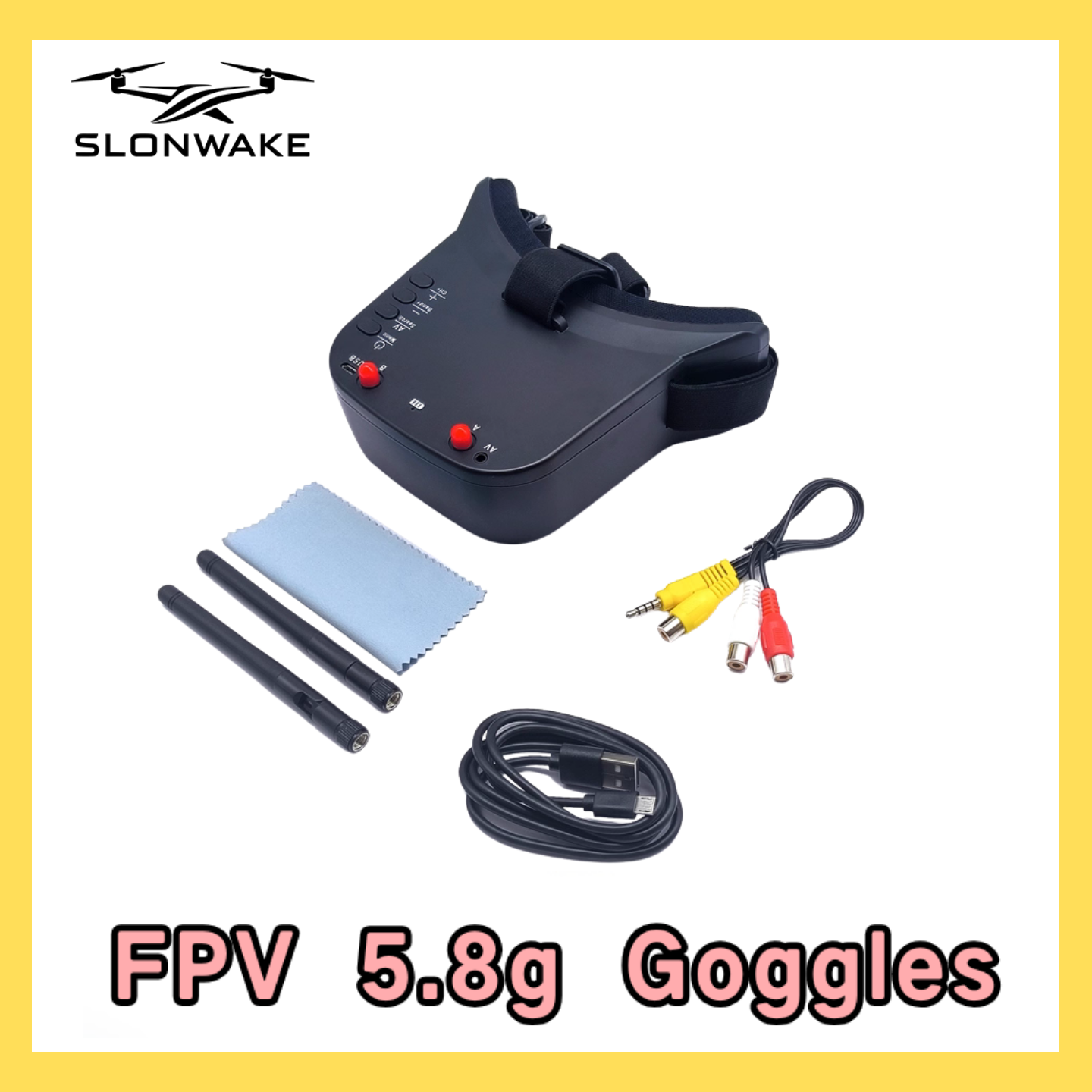 SLONWAKE 5.8G 48CH FPV 400mw V - đánh giá và giá Drone Racing Transmitter