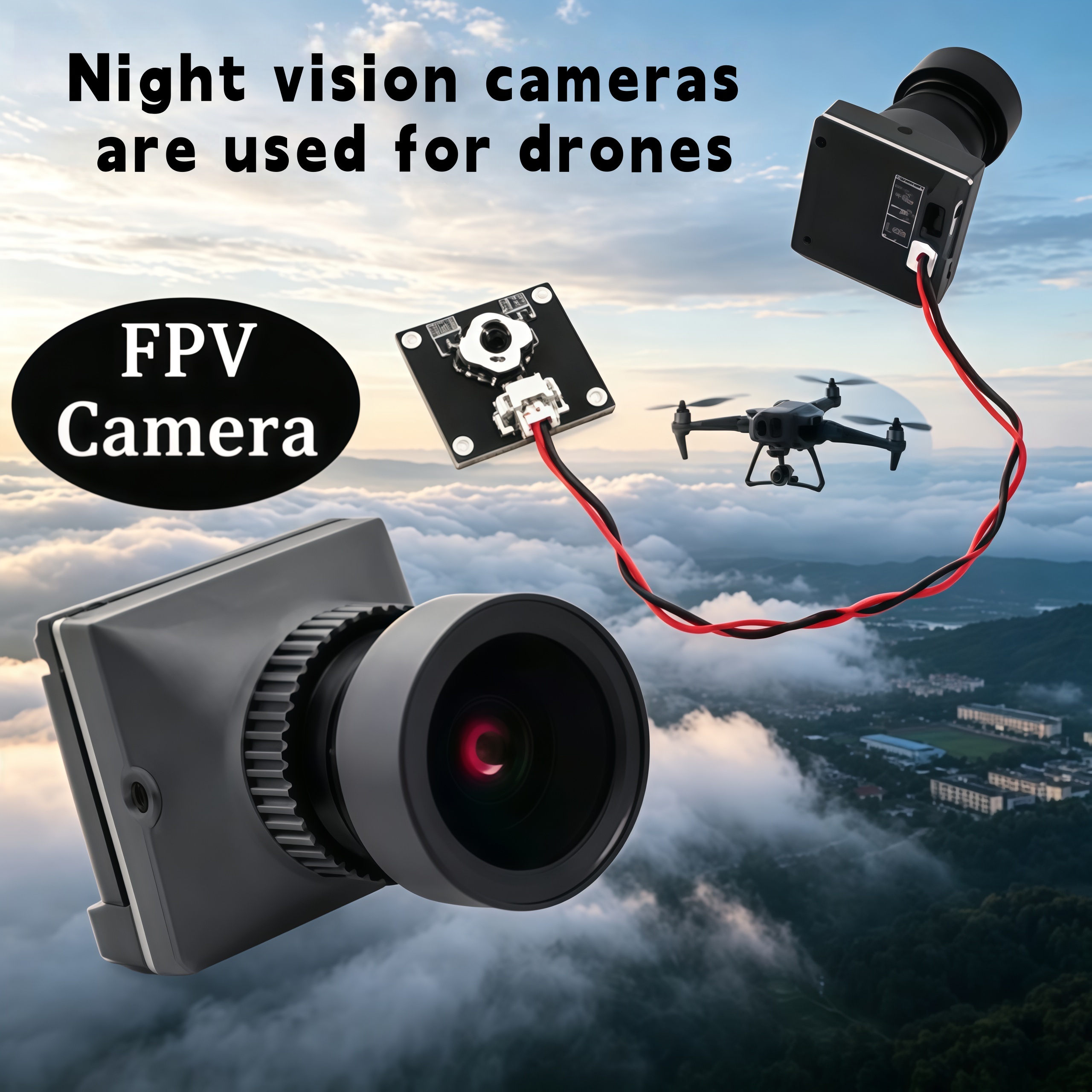 1500TVL HD CADDX Snail FPV Cam - đánh giá và giá Drone Racing Transmitter