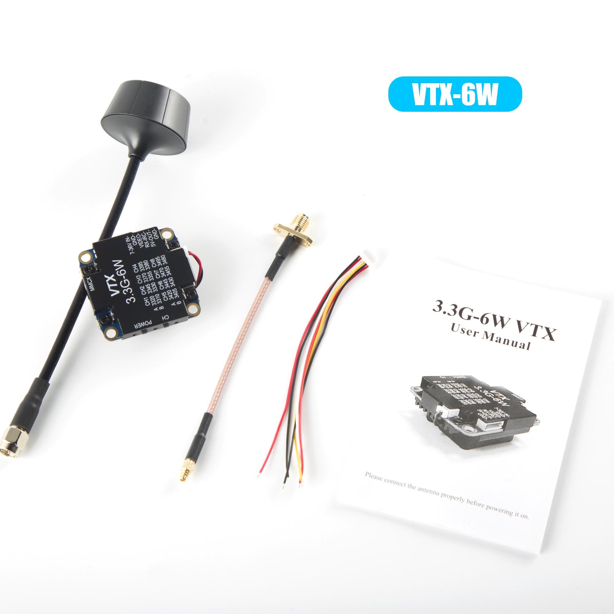 FPV Video Transmitter 3.3G 6W  - đánh giá và giá Drone Racing Transmitter